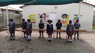 Zimbabwe national anthem marimba version performance by Kidz Ark Budiriro [upl. by Eiuqcaj]