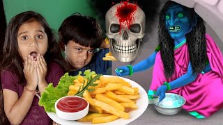 Finger chips खाने वाली चुडैल 🫢ghost भूत bhoot comedy tanucomedy [upl. by Dagall]