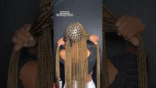 How To Knotless Box Braids😍 blowup blowthisaccountup explore bohemianbraids naturalhair fyp [upl. by Terrilyn]