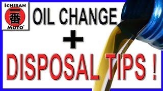 how to change motorcycle oil and dispose of it for free [upl. by Beesley]