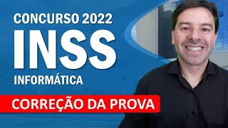 Correção das questões de informática do concurso INSS 2022 [upl. by Tterraj]