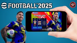 Dls mod eFootball 2025 Apk Obb amp Data New Update Hd Graphics Latest Transfers 2425 Android Offline [upl. by Johnstone]