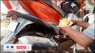 Honda Grazia  How to flush engine oil Castrol shampoo dayanandautomobile [upl. by Nicholson]