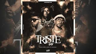 Triste Remix Official  Anuel AA x Bad Bunny x BryantMyers PROODBYNGLetra [upl. by Aronael]