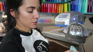 How to use a Hat Press To Add Vinyl and Rhinestones [upl. by Ellehcsar]