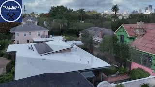 Gaco 100 Silicone roofing flat roof Garden District New Orleans LA [upl. by Lirrad]