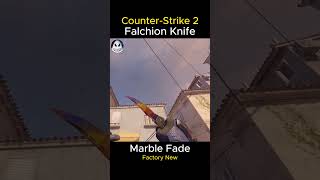 FALCHION KNIFE  Marble Fade 2024  Factory New FN  Skin Showcase  Animation CS2 [upl. by Saddler]