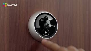 EZVIZ DP2C  wirefree peephole doorbelldoorviewer [upl. by Cormack]