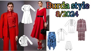 اذا كنتي تبحثين عن الأناقة لملابس الخريف إليكي Burda style 82024 ♥ [upl. by Cormier]