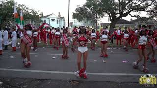 GW Carver vs Booker T Washington Majorette Battle  Bacchus Parade 2022 Must Watch [upl. by Elbys]