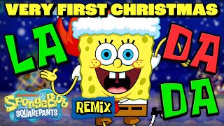 quotThe Very First Christmasquot REMIX SingAlong 🎶  SpongeBob [upl. by Ahseiuqal]