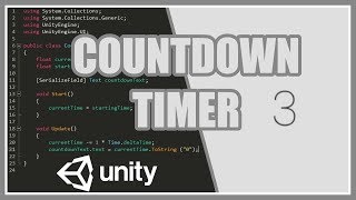 Countdown Timer In Unity  Easy Beginners Tutorial Guide [upl. by Amelina440]