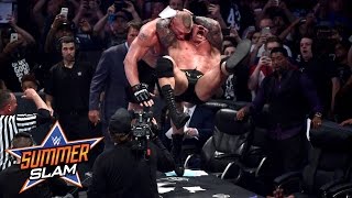 Randy Orton vs Brock Lesnar SummerSlam 2016 only on WWE Network [upl. by Yeznil]