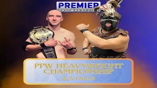 PPW 577  PPW Heavyweight Championship 2 out of 3 Falls Match Rockstar Rosey vs Humec [upl. by Dorice]