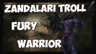 Zandalari Troll Fury Warrior Battle Animations Ptr [upl. by Ku]