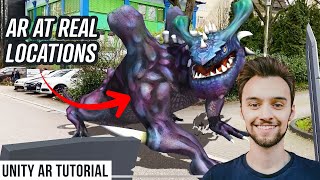 Create AR Games at real locations Unity  Lightship VPS Tutorial [upl. by Tsenre]