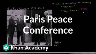 Paris Peace Conference and Treaty of Versailles  The 20th century  World history  Khan Academy [upl. by Yanej151]