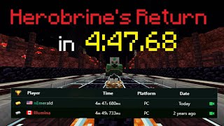 Herobrines Return World Record [upl. by Agustin36]