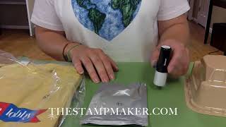 How to Use an XStamper Quick Dry Stamp on Plastic Metal or Glass [upl. by Digirb]