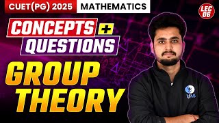 Group Theory  Concept  Questions  Target CUET PG Mathematics 2025  L 6  IFAS [upl. by Nylzor]