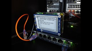 Raspberry Pi  Waveshare 27 inch EPaper screen demo [upl. by Norword]