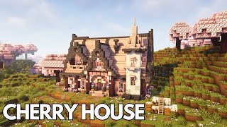 Minecraft How to build a Cherry House  Tutorial [upl. by Lucian]