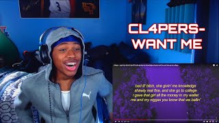 13 YEAR OLD RAPPER CL4PERS  WANT ME Official Video REACTION [upl. by Merle]