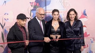 Laetitia Casta and more unveiling the new Christmas Printemps Window displays in Paris [upl. by Ecnerwaled]