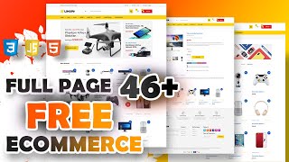 Ecommerce Website Template HTML CSS  FREE 46 [upl. by Oicapot548]