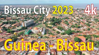 Bissau City  GuineaBissau 4K By Drone 2023 [upl. by Gilbye]