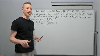 Fall 2021 AMC 10 A Problem 23 12 A Problem 20 [upl. by Papert683]