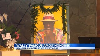 Family and friends gather to celebrate the life of Wally Amos Hawaiis cookie icon [upl. by Naej407]