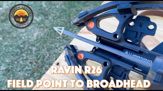 Ravin R26 Broadhead  Testing Field Point to Broadhead [upl. by Yud]