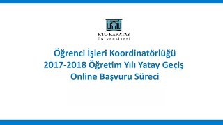 Yatay Geçiş Online Başvuru Nasıl Yapılır [upl. by Sulamith]