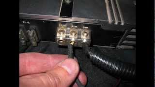 how to hook up two amplifiers 1 for sub amp one for mids amp highs [upl. by Margette]