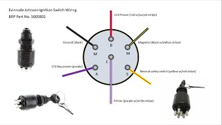 EvinrudeJohnson BRP Ignition Switch Wiring and Replacement [upl. by Mikel]