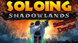 Soloing Shadowlands ep1 Sanguine Depths  Mistweaver Monk [upl. by Yrebmik]