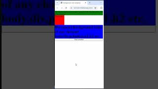 Background color in HTML and CSS shorts [upl. by Janela503]
