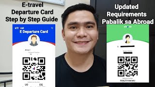 ETRAVEL DEPARTURE CARD REGISTRATION STEP BY STEP GUIDE  ETRAVELGOVPH TUTORIAL [upl. by Sahpec152]