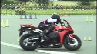 2013 5 19 Dunlop Moto Gymkhana 志賀選手 CBR600RR heat 2 [upl. by Stockmon]