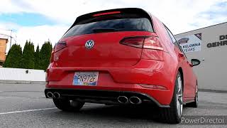 MK75 Golf R CTS Catless Downpipe Launch Control  Before and After [upl. by Leind65]