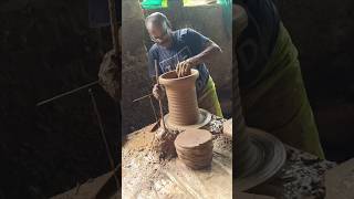 Clay pot making in small scale industries 🙏👌😉shortfeed fyp viralshorts viralvideo clay [upl. by Chesna]