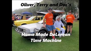 Oliver Terry and Docs Home Built DeLorean Time Machine 2022 Amelia Island Concours d Lemons [upl. by Yetty536]