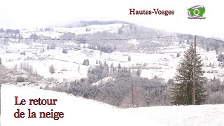 Le retour de la neige sur les Vosges [upl. by Eaver]