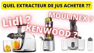 MEILLEUR EXTRACTEUR DE JUS 2023 choisir et avantages dune centrifugeuse Silvercrest Lidl moulinex [upl. by Naginnarb]