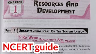 10th class social geography 1st lesson resources and development questionampanswers guide NCERT [upl. by Htederem]