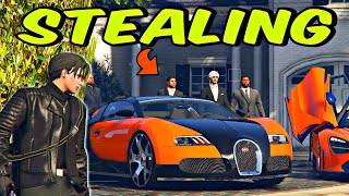 Stealing MAYORS SUPERCARS in GTA 5 BUGATTI and MCLAREN [upl. by Hueston]