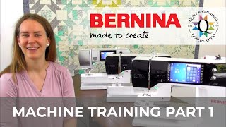 BERNINA Machine Training Part 1 Threading Bobbin Winding amp Maintenance  Quilt Beginnings [upl. by Jauch810]