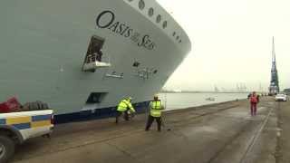 The Worlds Largest Ship Docks in Southampton [upl. by Knut462]