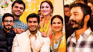 Dhanush amp Anirudh at Soundarya Rajinikanth Wedding Reception  Vishagan Vanangamudi  Marriage Video [upl. by Assiral]